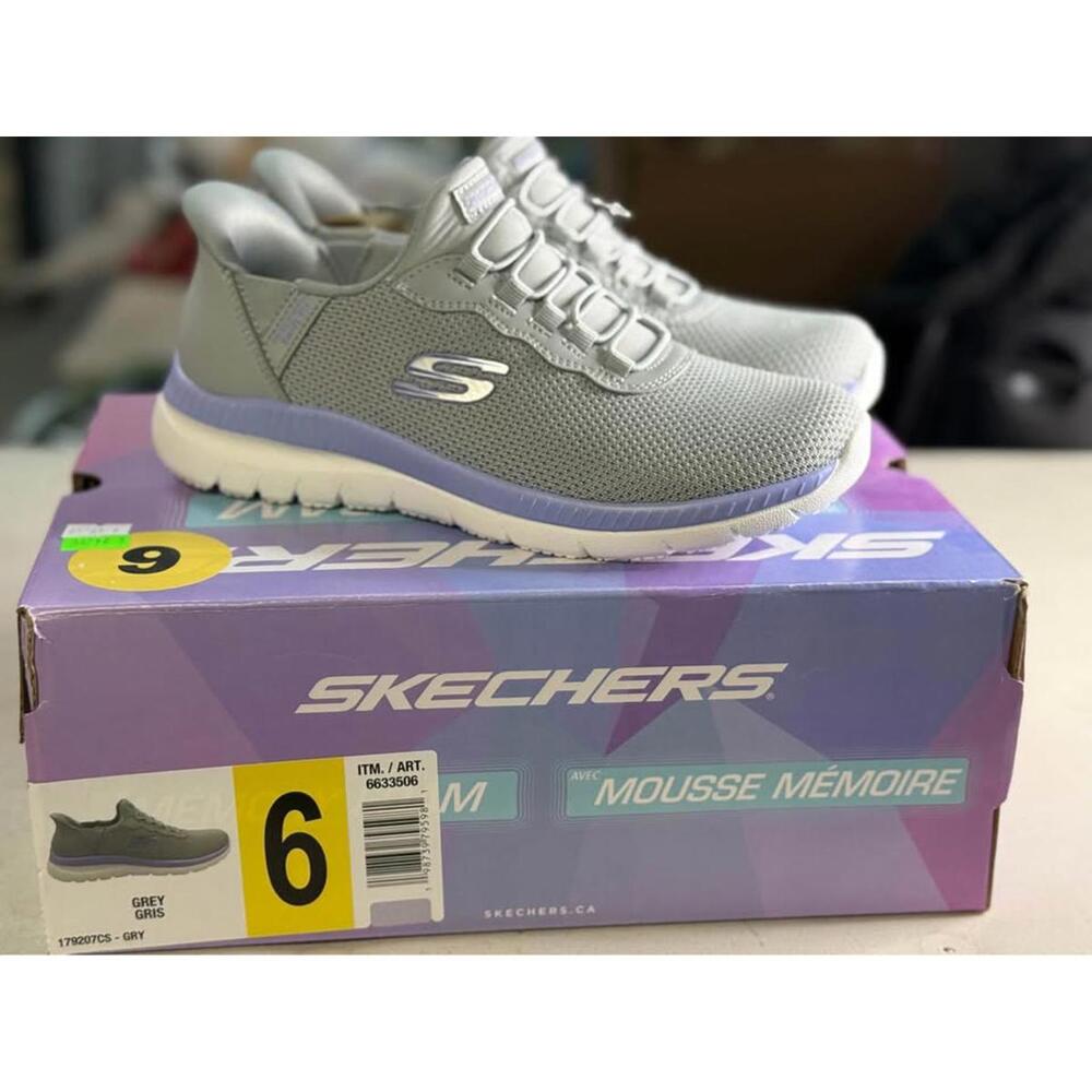 Skechers Grey Memory Foam Shoes Size 6